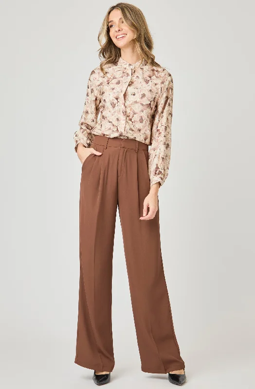 Extra Savings Collarless Printed Blouse