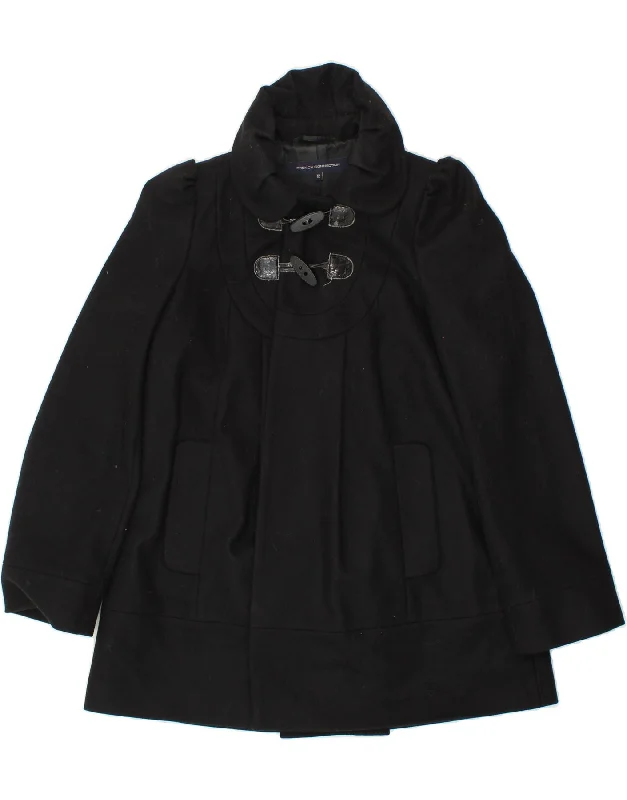 Weekend Offers That Dazzle FRENCH CONNECTION Womens Overcoat UK 12 Medium Black Wool Weekend Offers That Dazzle FRENCH CONNECTION Womens Overcoat UK 12 Medium Black Wool