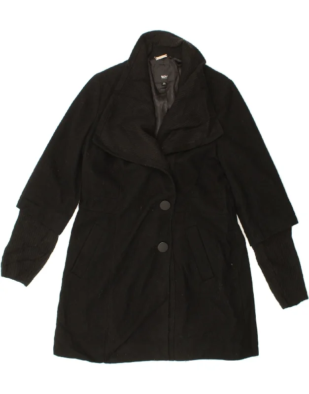 Amazing Value MOSSIMO Womens Overcoat UK 18 XL Black Wool