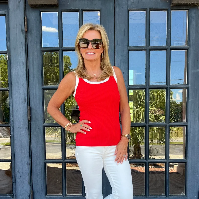 Don’t Miss Out Tammi Tank Top | Red