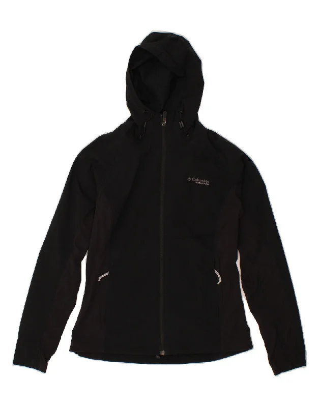 Great Deals COLUMBIA Womens Titanium Hooded Windbreaker Jacket UK 12 Medium Black