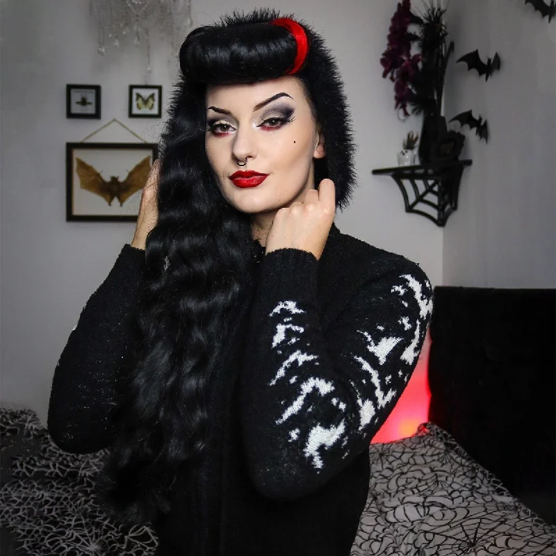 YEAR-End Sale Stars and Bats Zip Up Cardigan Sweater