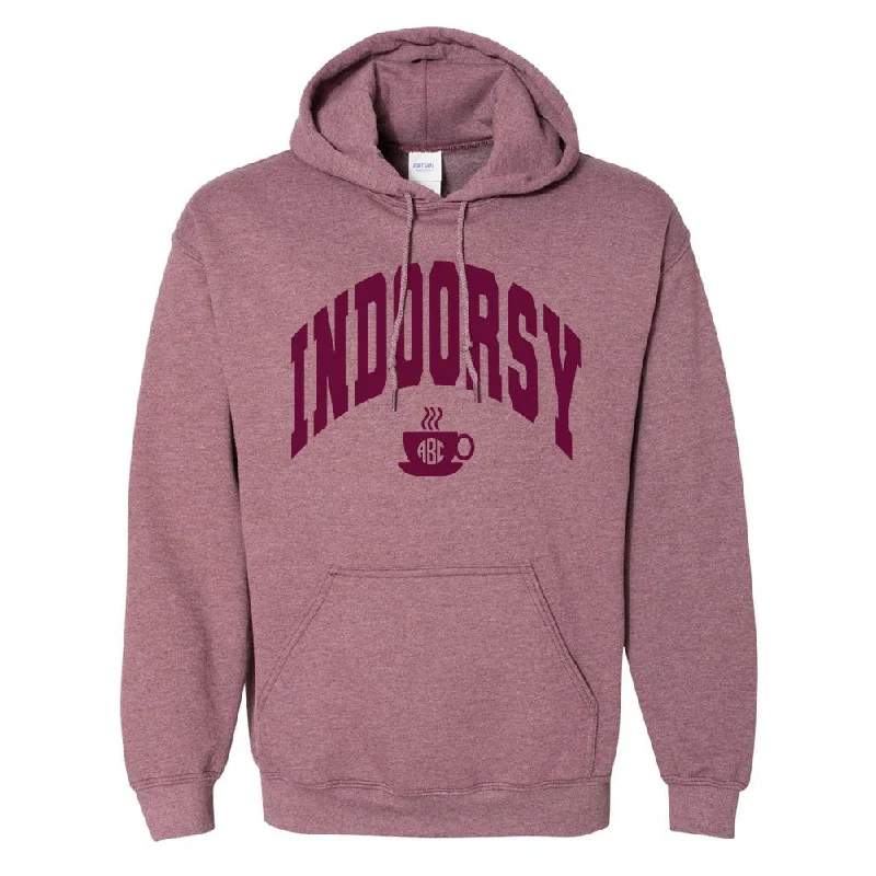 Bargain Bin Monogrammed 'Indoorsy' Hoodie