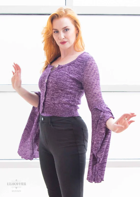 Quick Deals Elven Coronation Cardigan - Woodland Purple