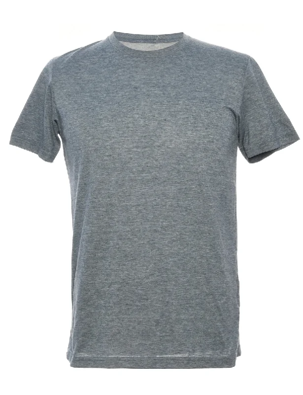 Grey Plain T-shirt - M