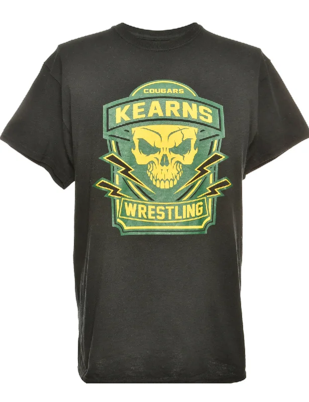 Kearns Wrestling Black Gildan Sports T-shirt - M