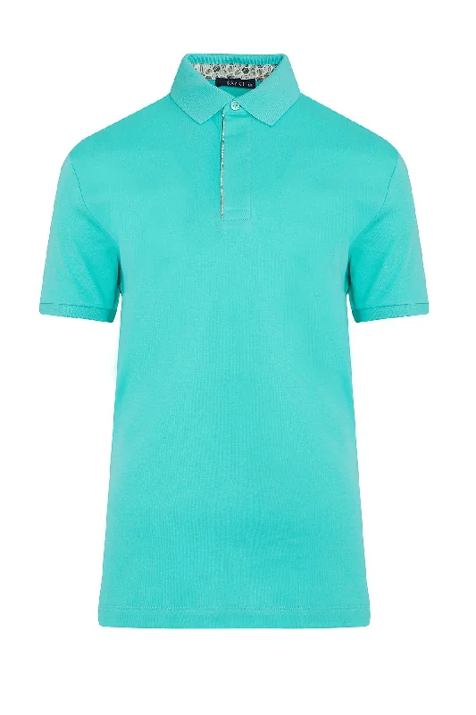 Regular Fit Cotton Mint Polo T-Shirt