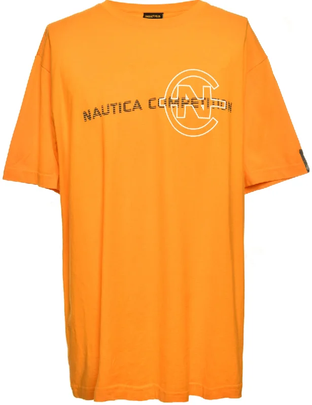 Yellow Nautica Printed T-shirt - L